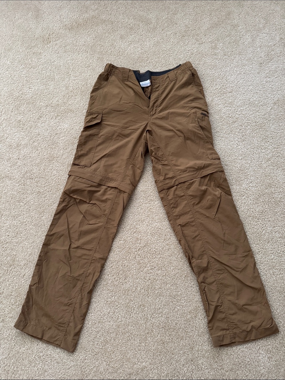 Columbia Mens Brown Weather/Cargo Pants 32W, 32L